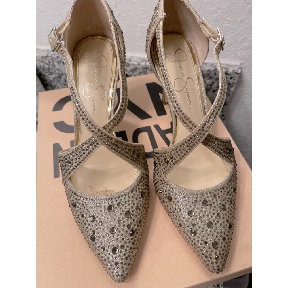 Sparkle vintage elegant wedding heels